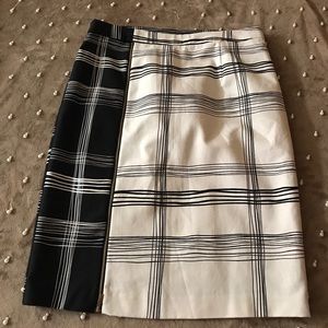 Black and white pencil Skirt