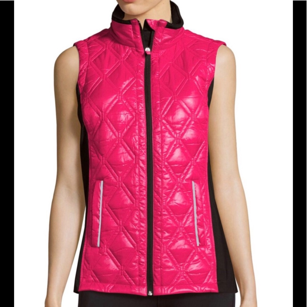Nanette Lepore Sleeveless Quilted Vest, Pink