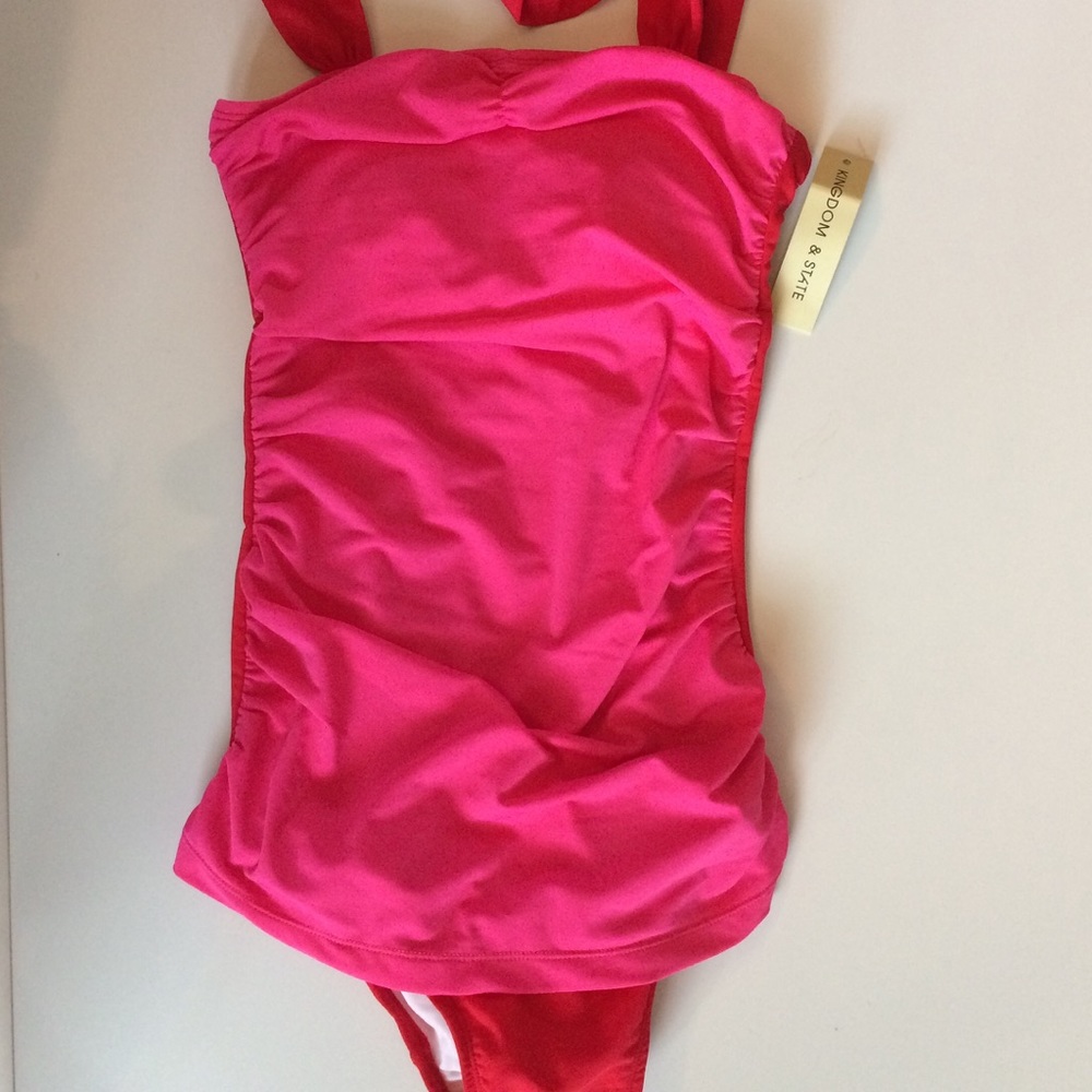 NWT kingdom & state retro one piece bathing suit