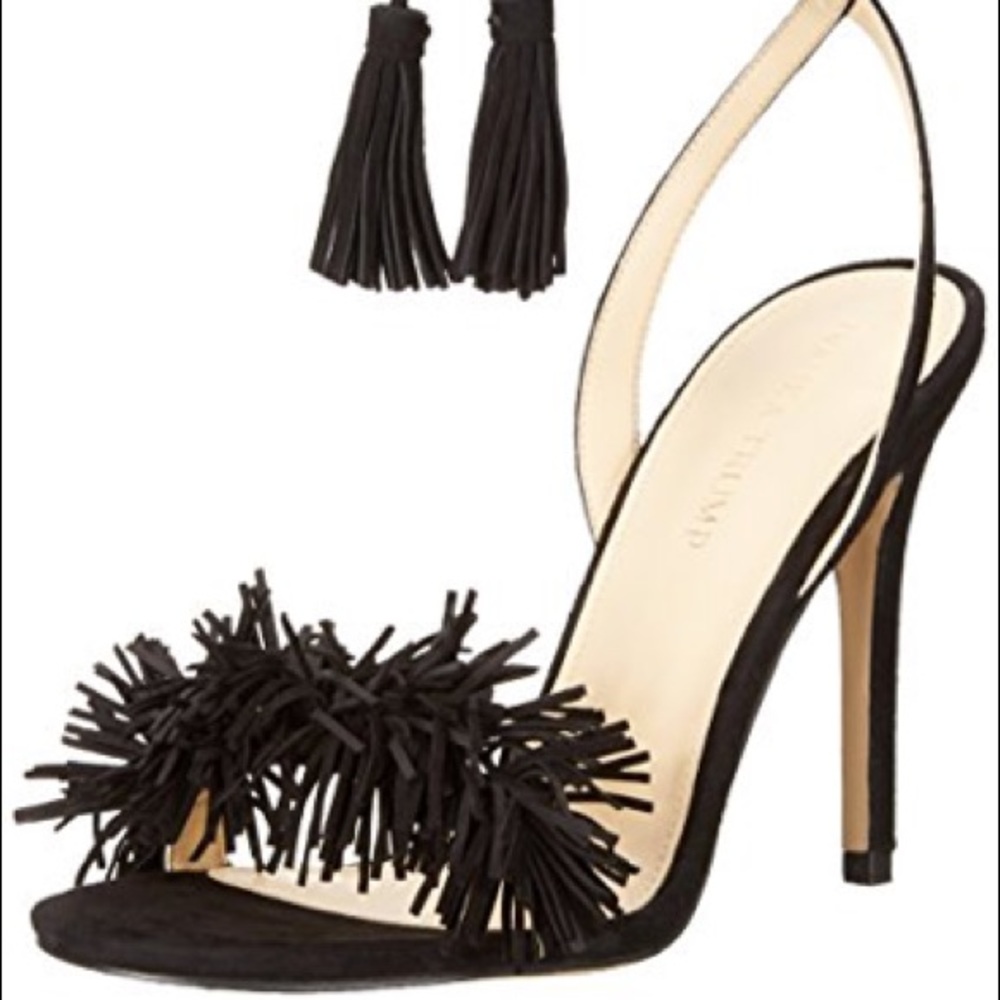 NWT Ivanka Trump black suede sandals