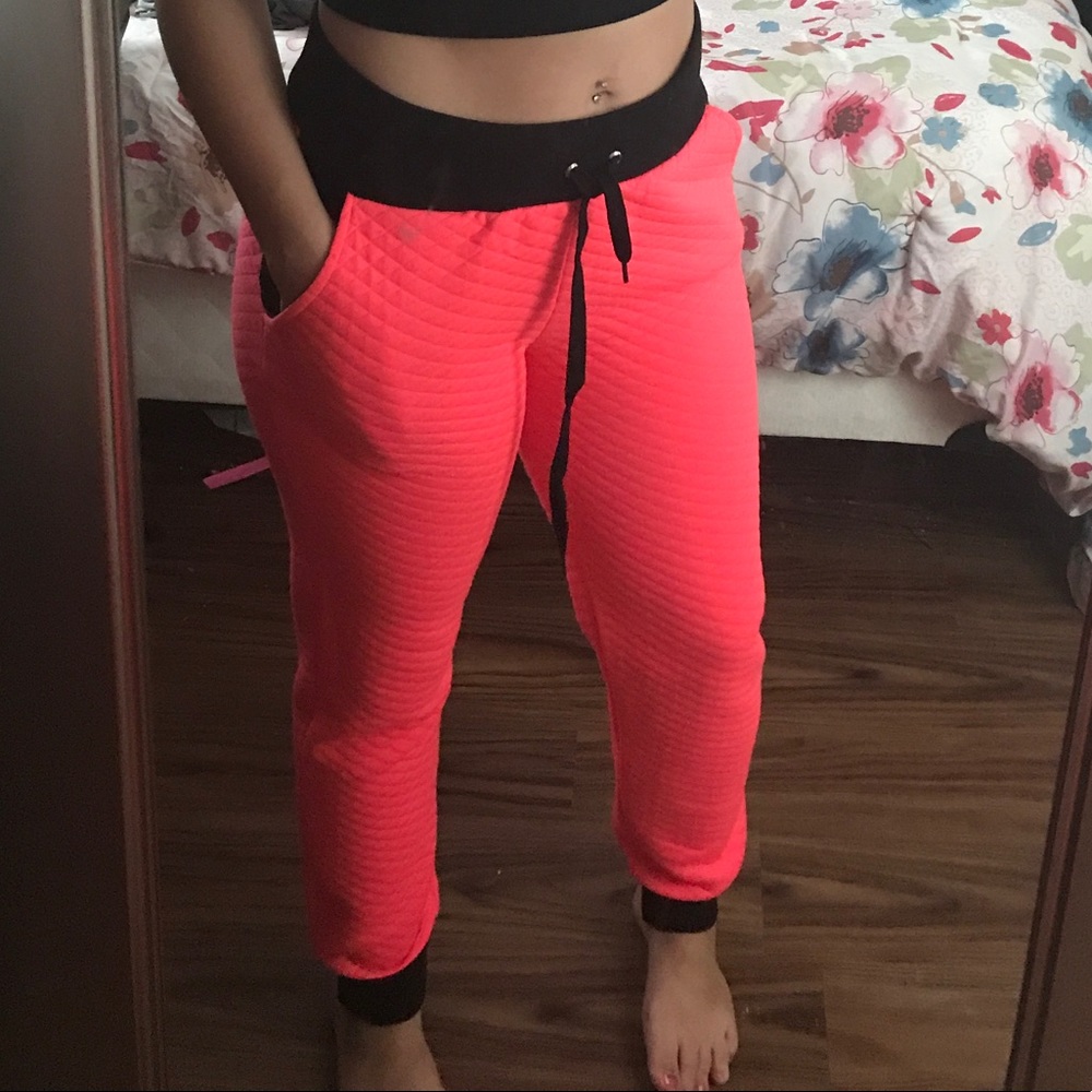 Neon Pink Sweatpants
