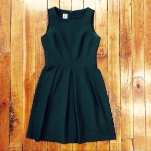 Anne Klein Crepe Dress in Hunter Green, Size 2