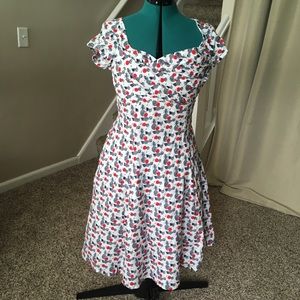 🦃THANKSGIVING SALE! Fruit Print Dress sz M/8 EUC