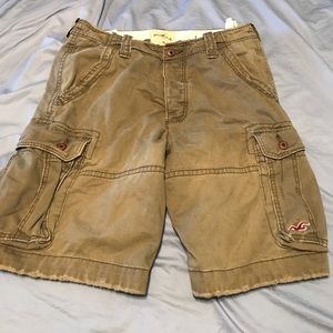 Hollister Dark Green Cargo Shorts