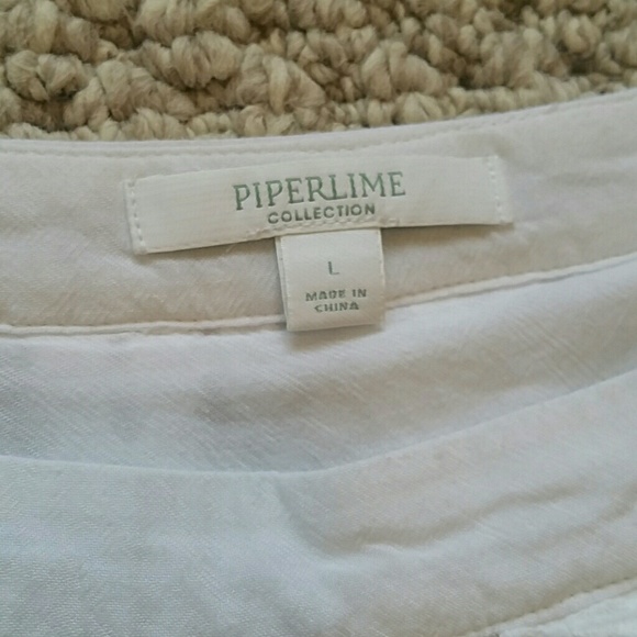 PIPERLIME COLLECTION sz. L white eyelet skirt - Picture 3 of 8