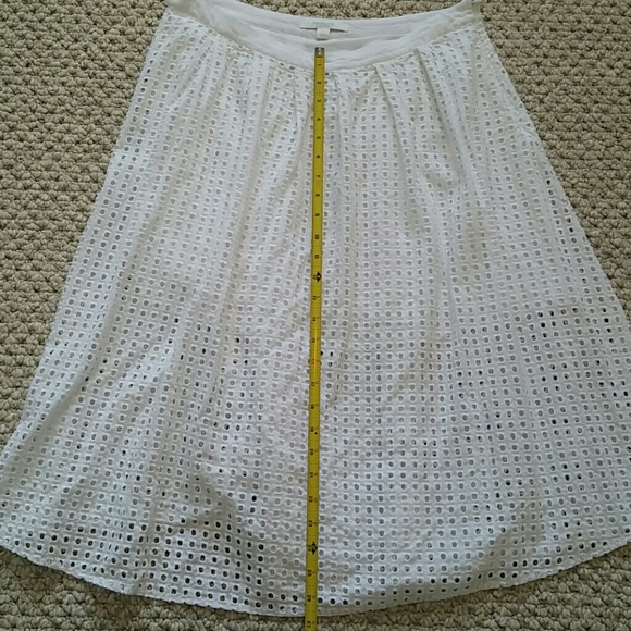 PIPERLIME COLLECTION sz. L white eyelet skirt - Picture 4 of 8