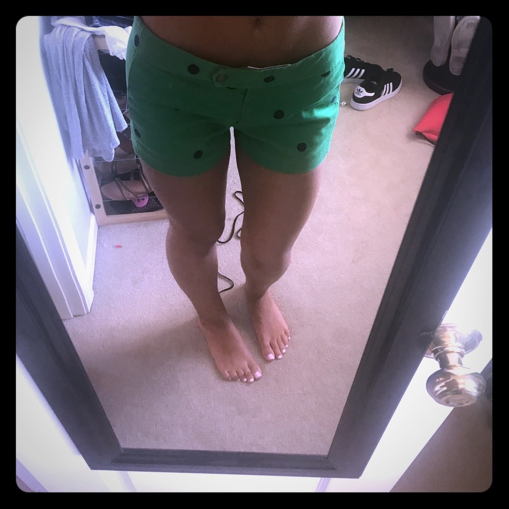 J crew women's size 2 polka dot shorts