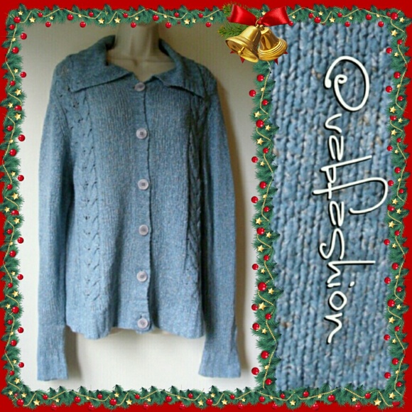 L.L. Bean Sweaters - 🌟L.L BEAN BLUE HEATHER CARDIGAN!🌟