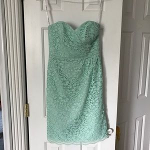 Mint Green Lace Cocktail Dress