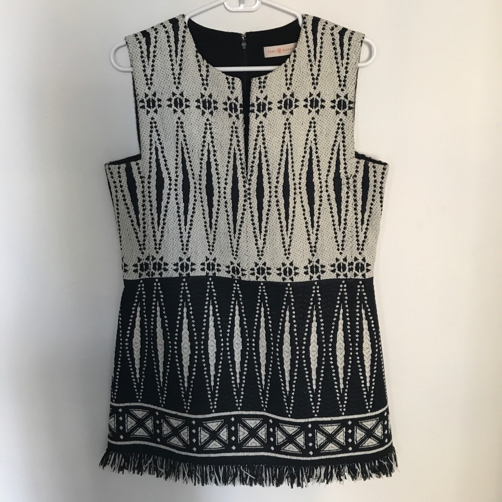 Tory Burch tunic/mini dress w/ fringe