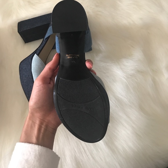 Marc Fisher Denim Heels - Picture 3 of 3