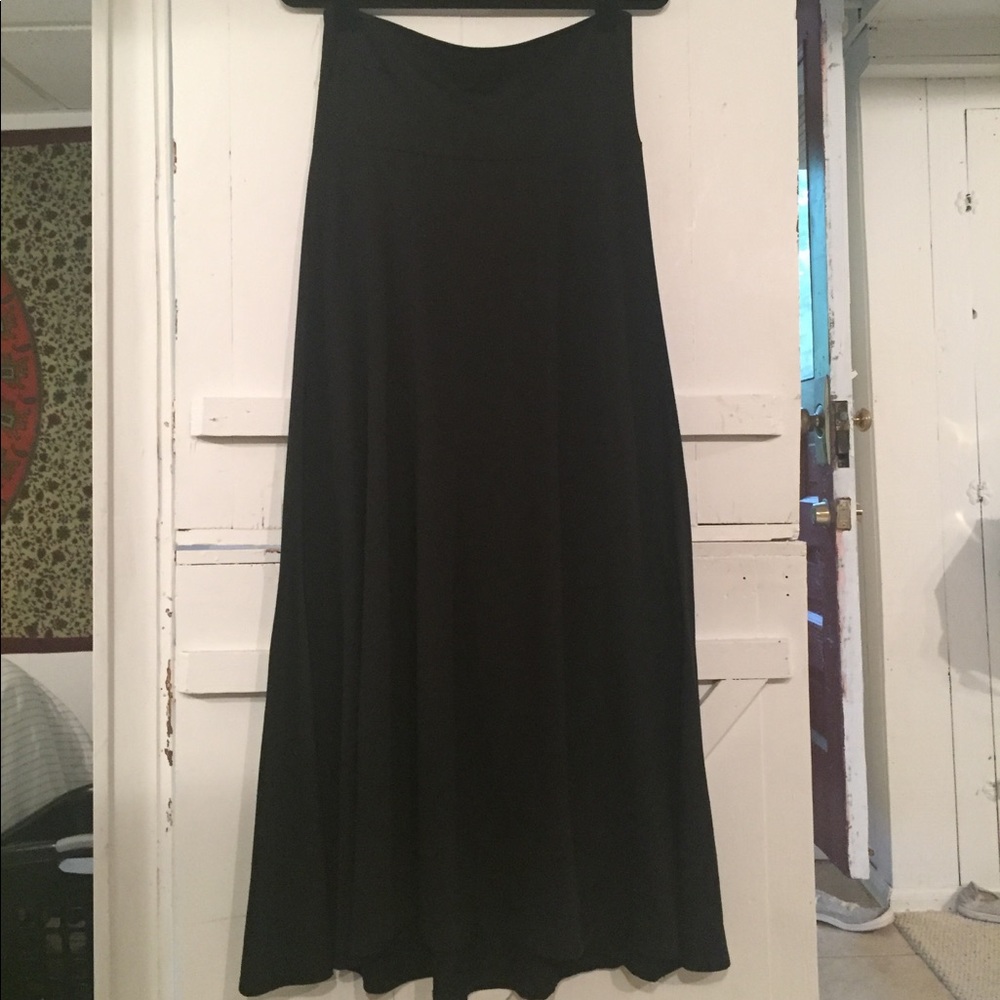 black s lularoe maxi skirt