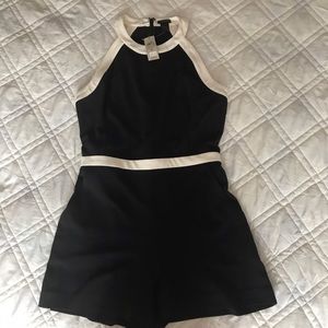 Ann Taylor Romper Black and White BRAND NEW