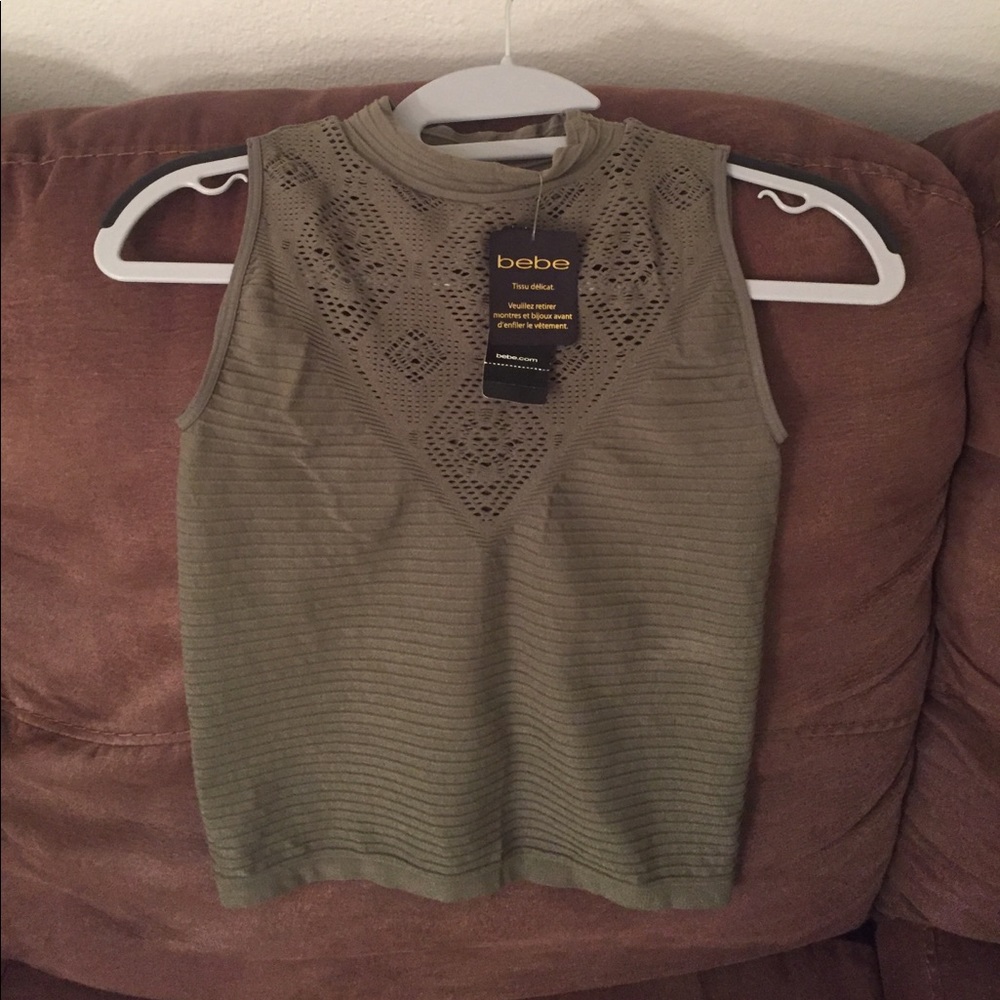 Olive Green Crop Top