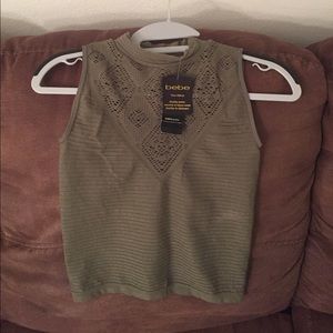 Olive Green Crop Top