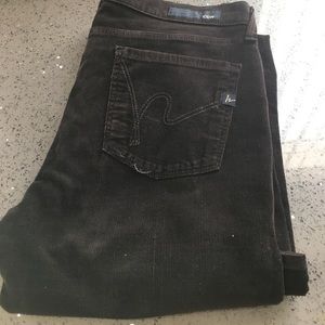 Corduroy Citizens of Humanity black jeans