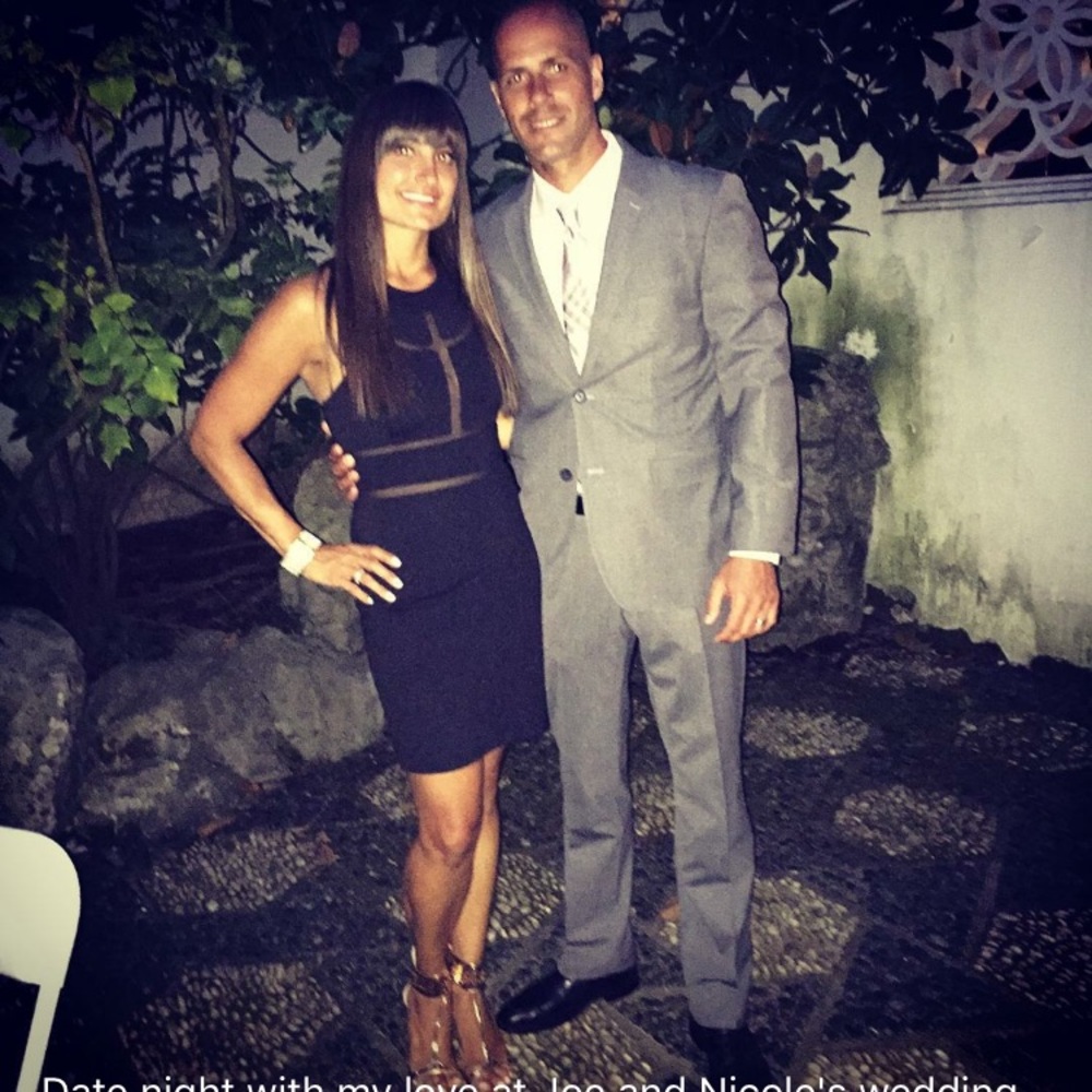 Guess black sheer panel dress