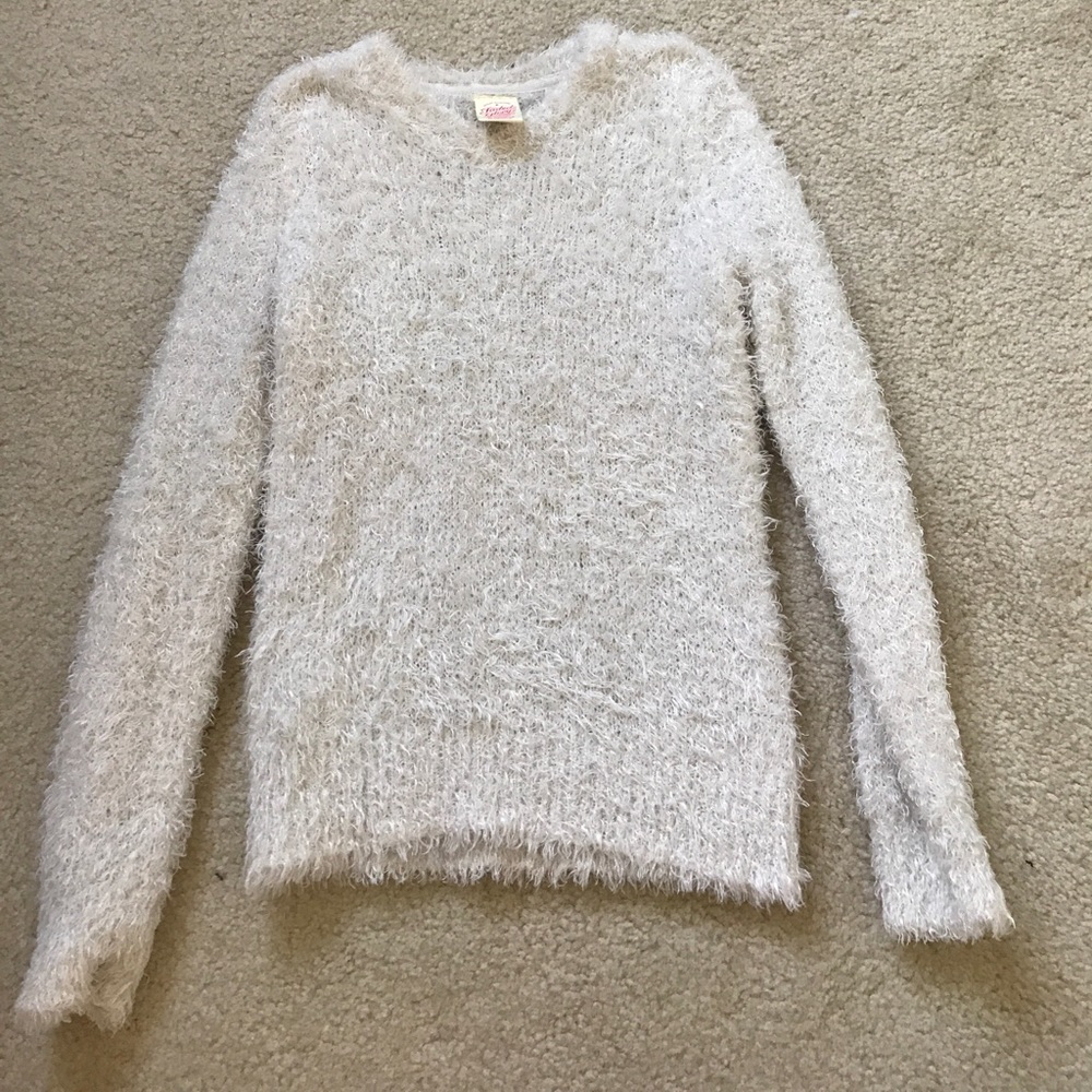 adorable fuzzy sweater!!