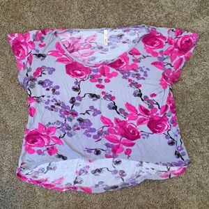 Loose Fit Floral Crop Top