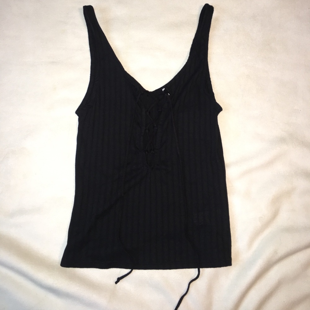 project social/urban outfitters lace up tanktop