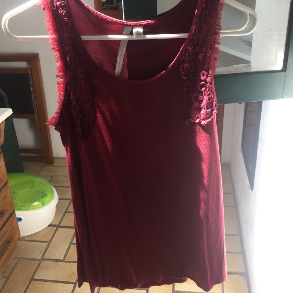 Red Lauren Conrad tank top