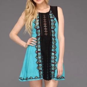 Free People Waterlily Embroidered dress. size 6