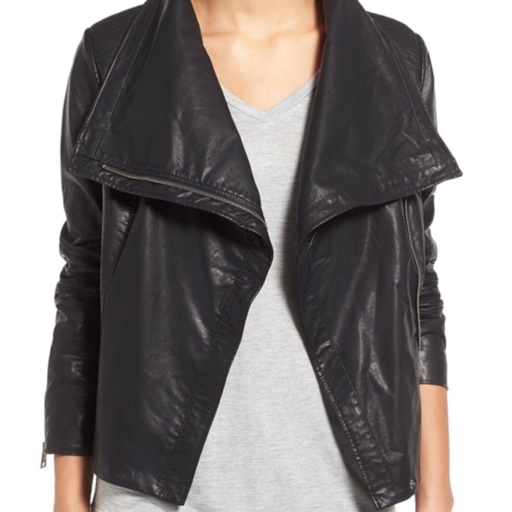 Levi's Cowl Neck Faux Leather Motorcycle Jacket