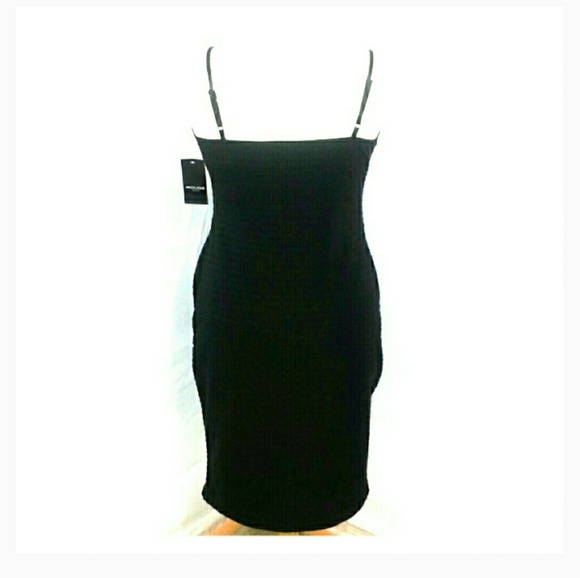 ROUGE COLLECTION Black Straps Midi dress. NWT - Picture 3 of 7