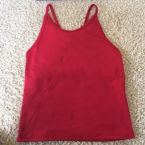 Stonewear Designs Red Tank (Built-in Bra), Size S