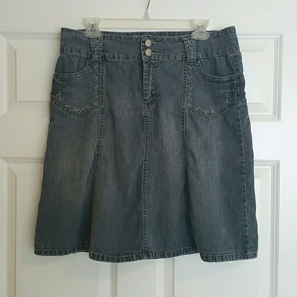 Donated. A Line Jean Skirt