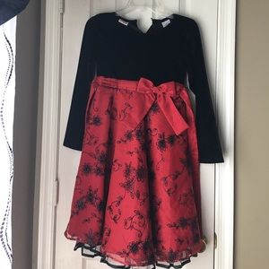 Velvet Top Skirt Dress