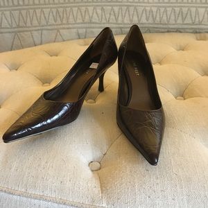 Nine West Faux Snakeskin Heels NWT Size 8M