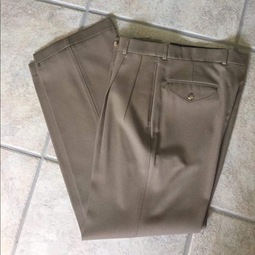 Mens 100% wool twill Men's slacks 32x32