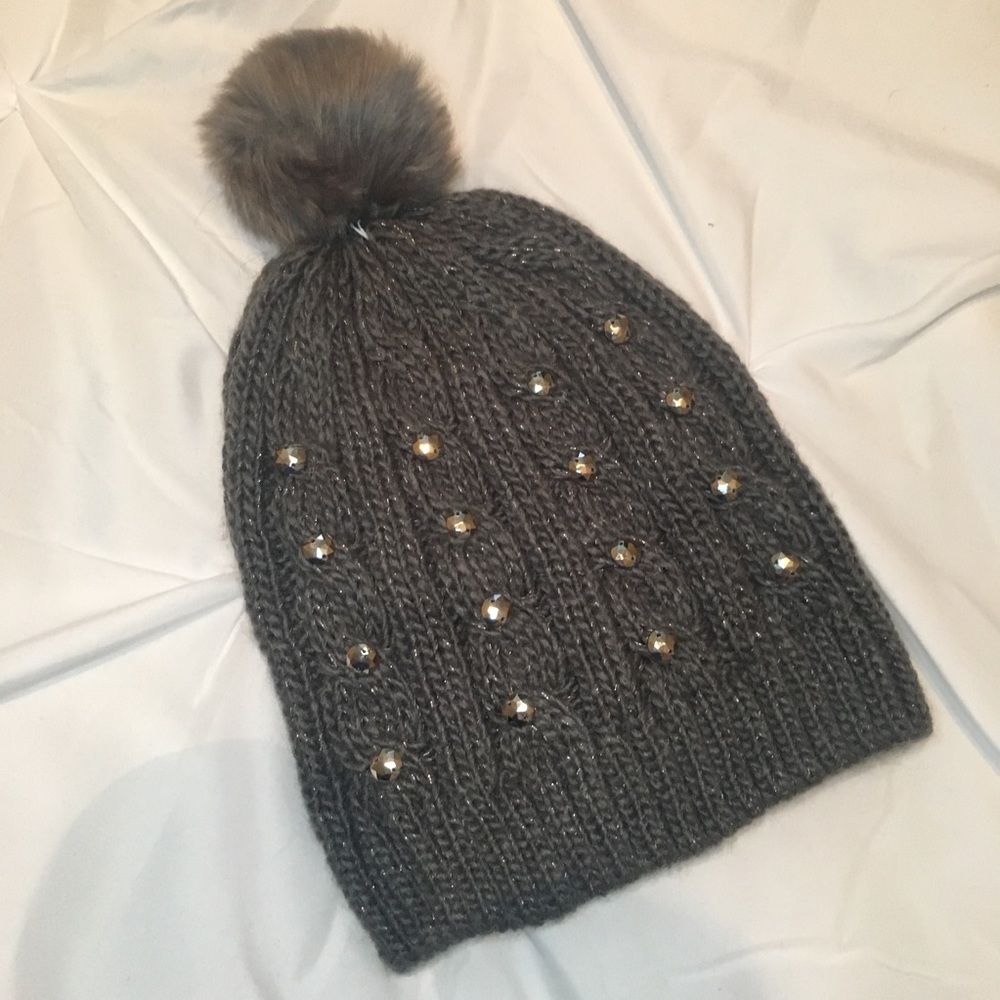 Gray Sparkly Beanie