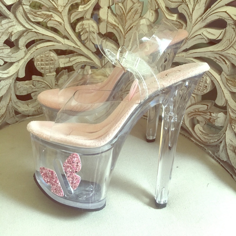 Butterfly Tip Stripper Heels