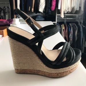 Jimmy Choo Grey Suede Wedges