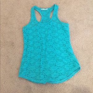 Turquoise green tank top