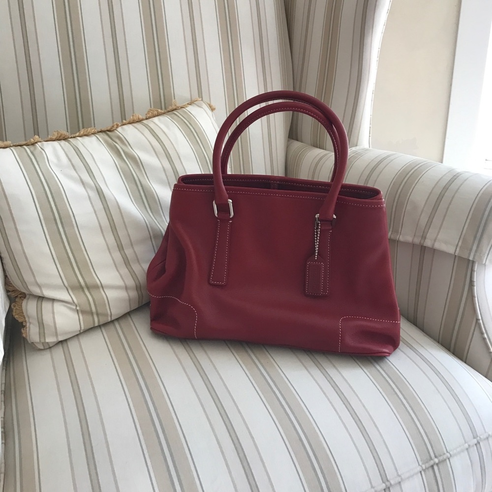 Red Coach Handbag