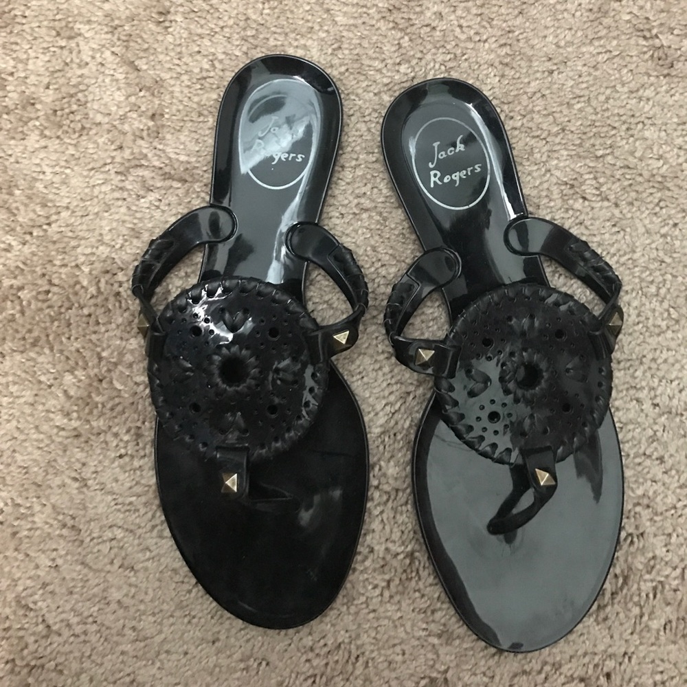 Black Jelly Jack Rogers