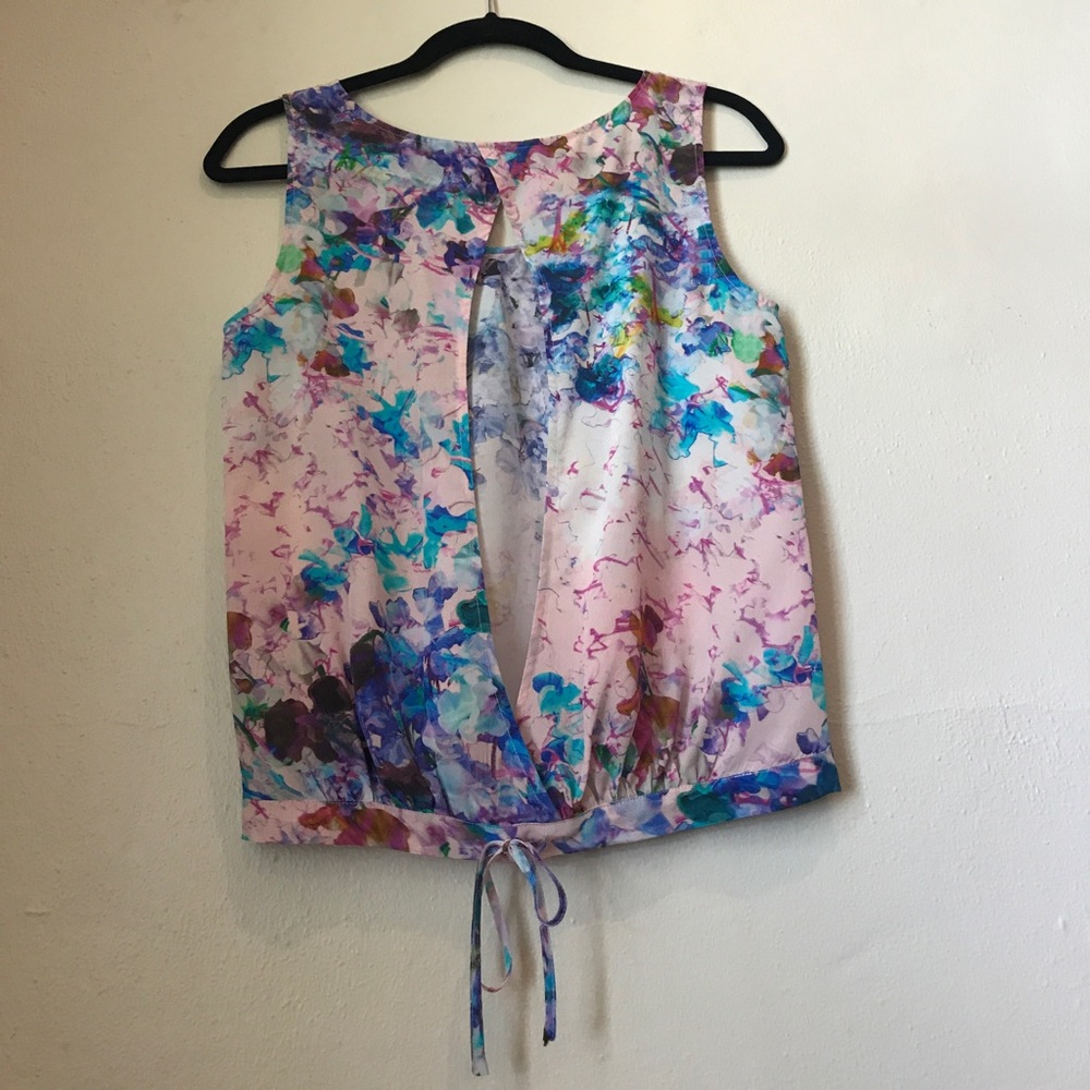 Parker SzXS, Floral Sleeveless CUTE Top! - Picture 4 of 8
