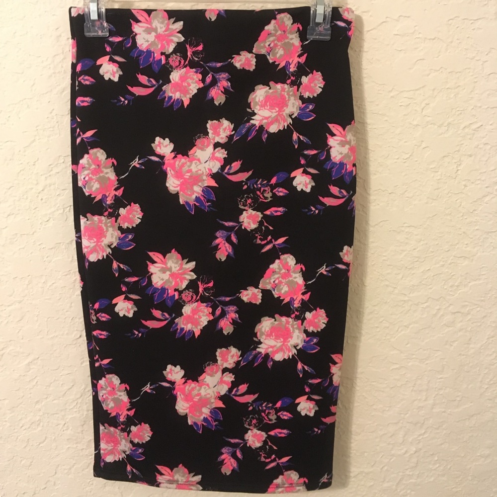 Floral Pencil Skirt