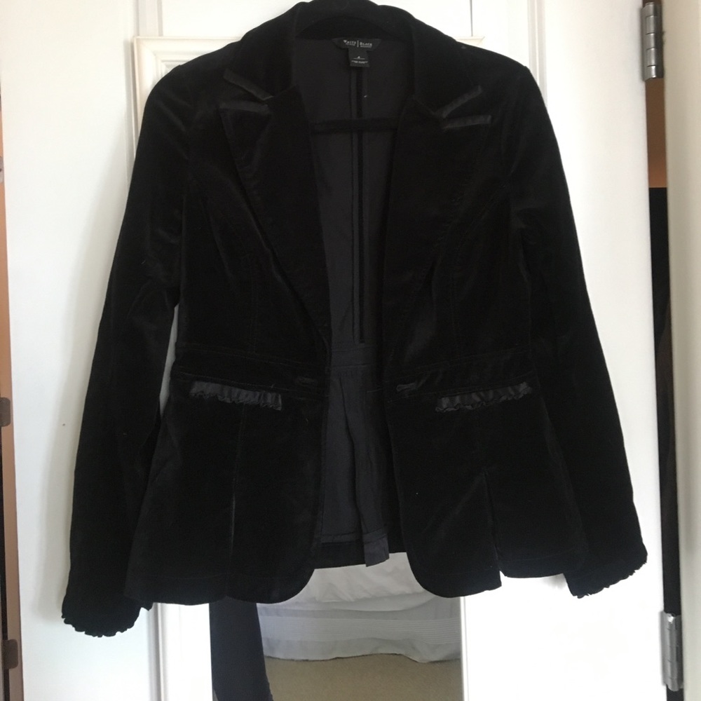 White House Black Market velvet blazer