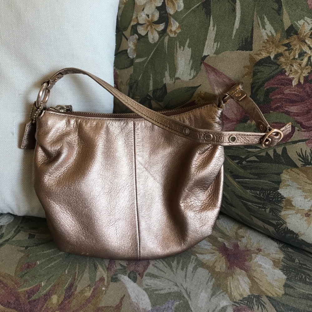 Gold Coach Handbag