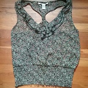 American Rag Floral Racerback Top