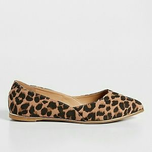 Leopard print flats