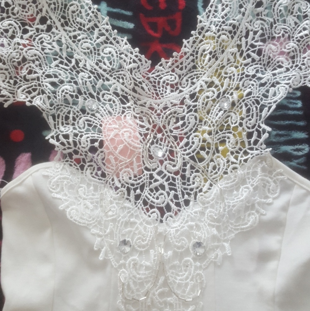 Crystal crochet dress