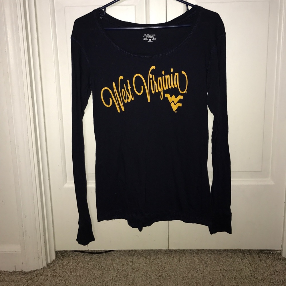 West Virginia navy blue long sleeve