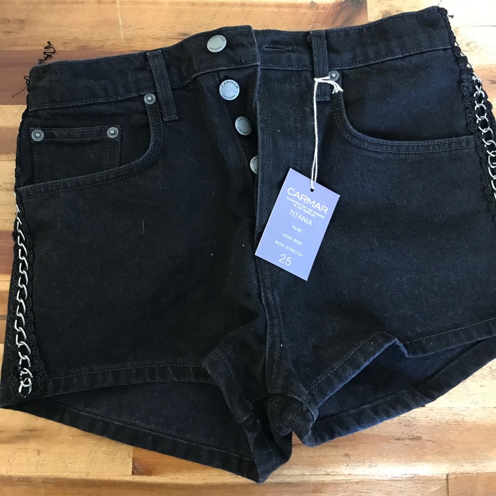 lf denim shorts