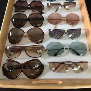 Collection of vintage glasses