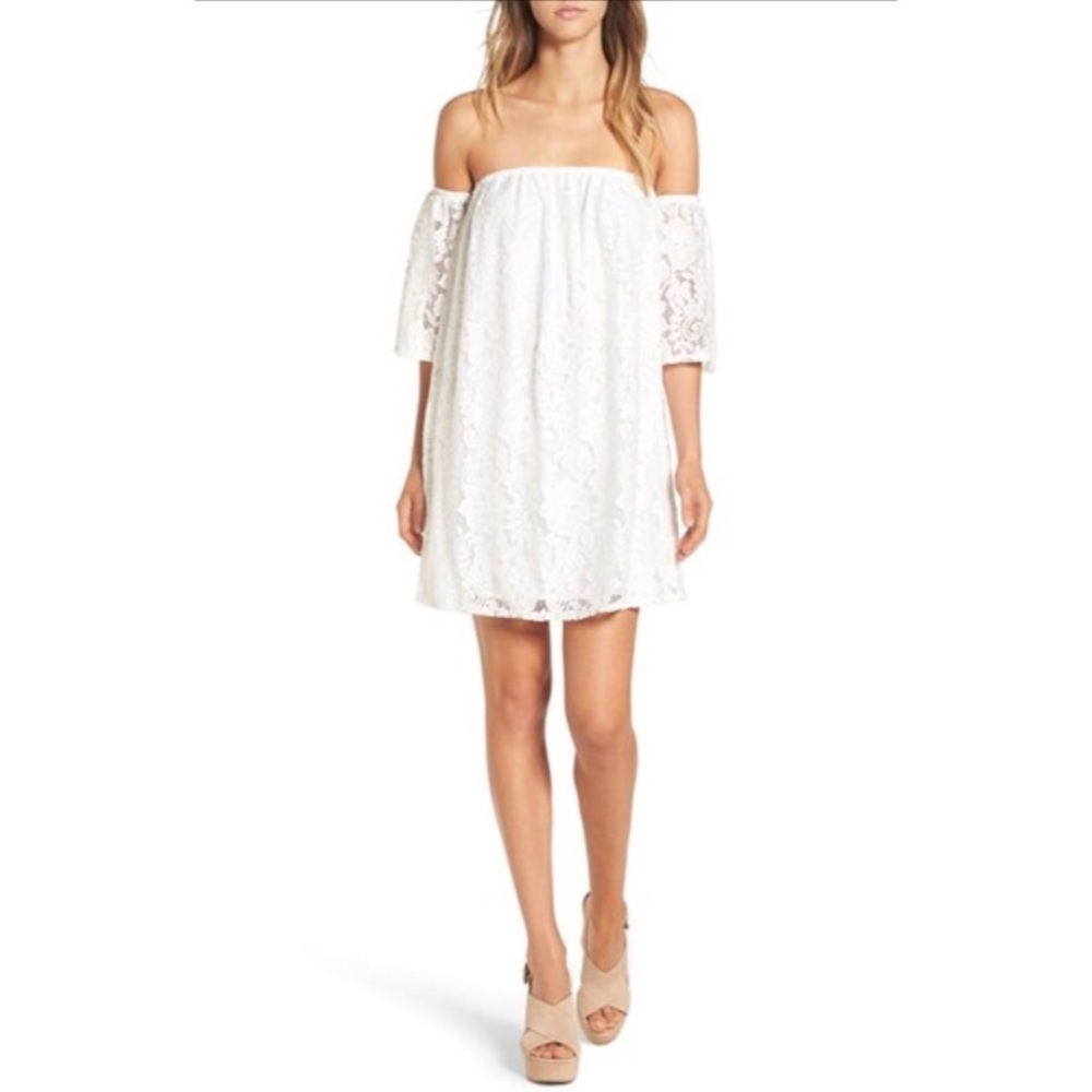 Crochet Off the Shoulder Dress NWT